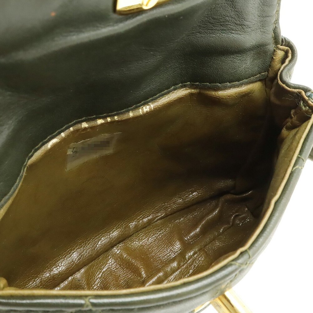 CHANEL Matelasse Coco Mark Belt Bag, Body Waist Pouch, Leather, Khaki Green - Picture 10 of 10